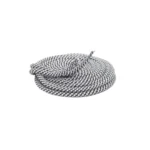 LACE CORDONES TUBULARES BLANCOCON NEGRO