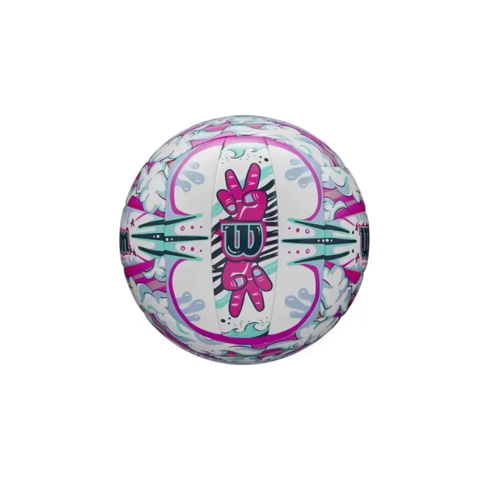 WILSON BALON DE VOLEIBOL GRAFFITI PEACE NO.5 BLANCO - Image 1