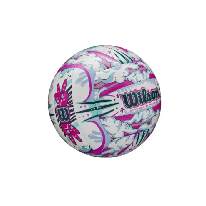 WILSON BALON DE VOLEIBOL GRAFFITI PEACE NO.5 BLANCO - Image 2