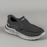 SKECHERS QUIN ARCHFIT NEGRO CON GRIS