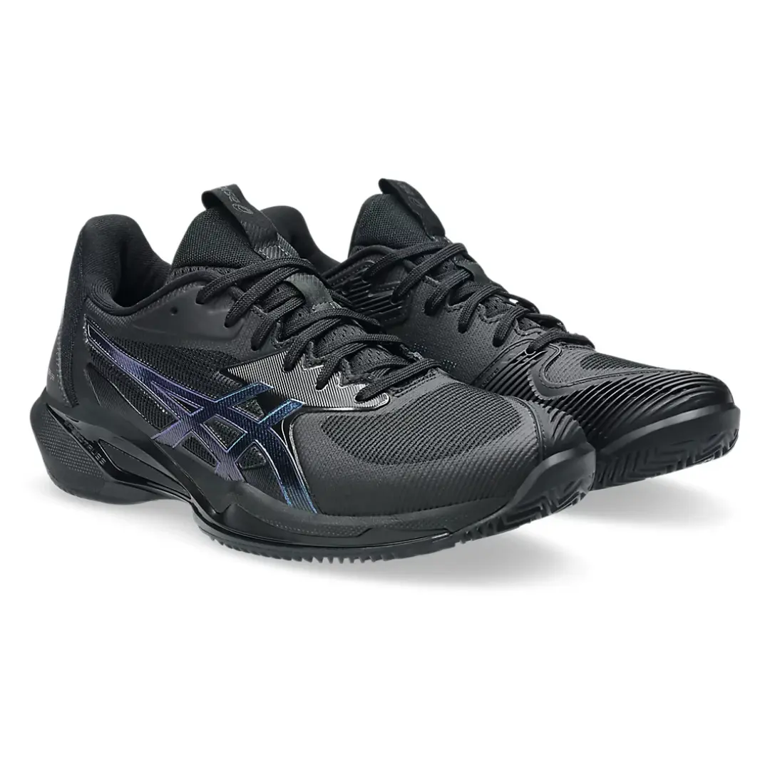 1042A309.960 (2) ASICS W SOLUTION SPEED FF 3 CLAY NEGRO CON AZUL - Image 3