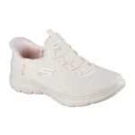 SKECHERS SUMMITS SLIP ON BEIGE ROSADO - Image 2