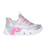 SKECHERS JR UNICORN CHARMEL GRIS CON ROSADO