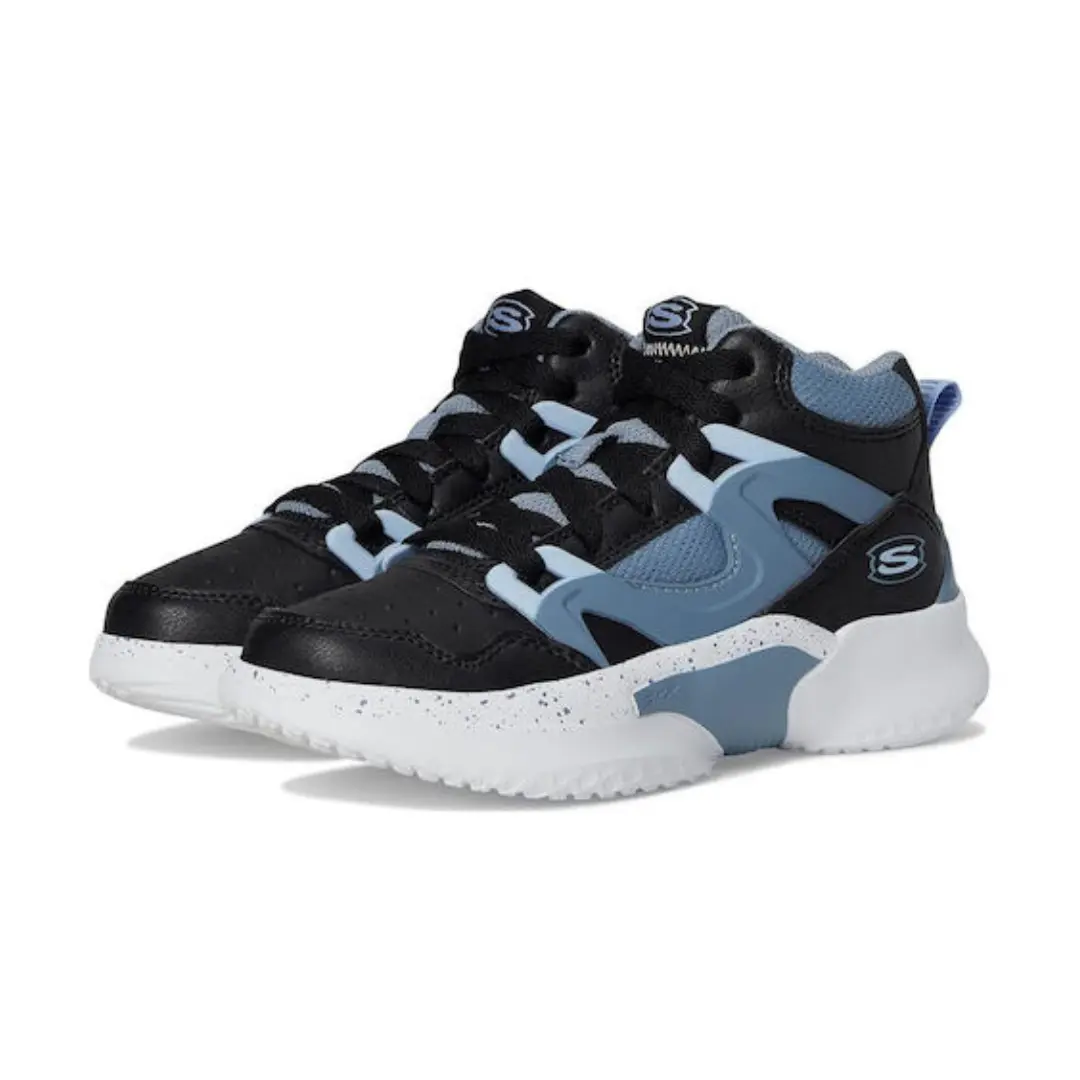 406073LBKGY (2) SKECHERS JR BOTA STREET HOOPER NEGRO CON AZUL - Image 2