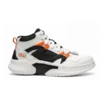 SKECHERS JR BOTA STREET HOOPER BLANCO CON NARANJA
