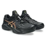 ASICS COURT FF 3 NOVAK CLAY NEGRO CON DORADO - Image 3