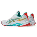 ASICS W NETBURNER BALLISTIC FF 4 BLANCO CON AMARILLO - Image 4