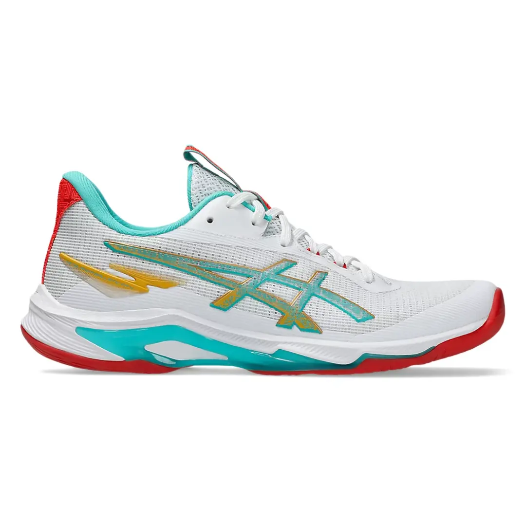 1052A090.960 ASICS W NETBURNER BALLISTIC FF 4 BLANCO CON AMARILLO - Image 1