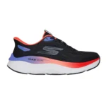 SKECHERS W MAX RUN NEGRO CON MORADO