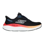 SKECHERS MAX RUN NEGRO CON NARANJA