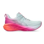 ASICS W NOVABLAST 5 GRIS CON ROSADO