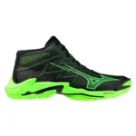 MIZUNO WAVE LIGHTNING ELITE NEGRO CON VERDE