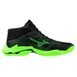 MIZUNO WAVE LIGHTNING ELITE NEGRO CON VERDE - Image 2